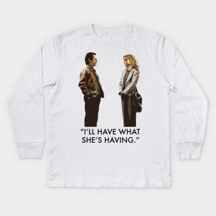 When Harry Met Sally Kids Long Sleeve T-Shirt